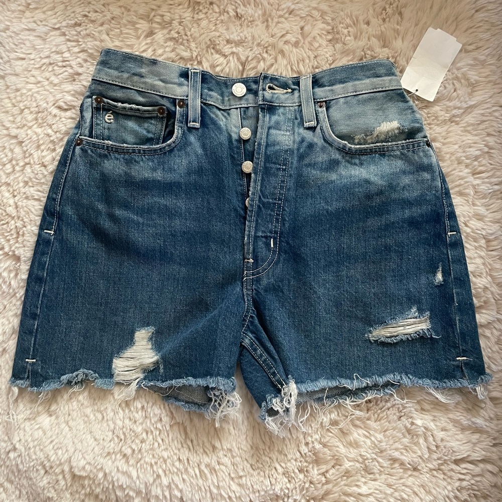 Etica Relaxed Jean Shorts size : 26
